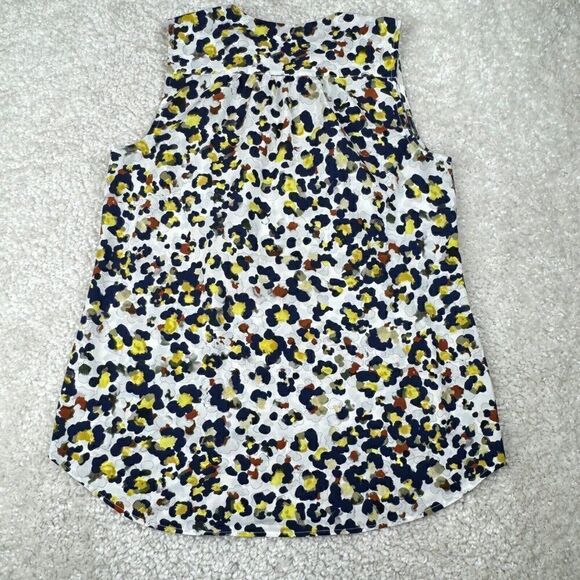 Cabi Fierce Seeing Spots Animal Print Sleeveless Blouse - Picture 3 of 8